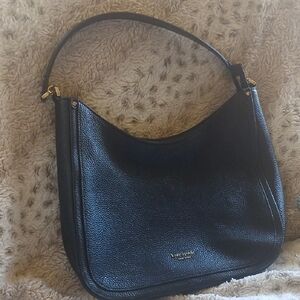 Kate Spade Black Pebbled Leather Shoulder Bag